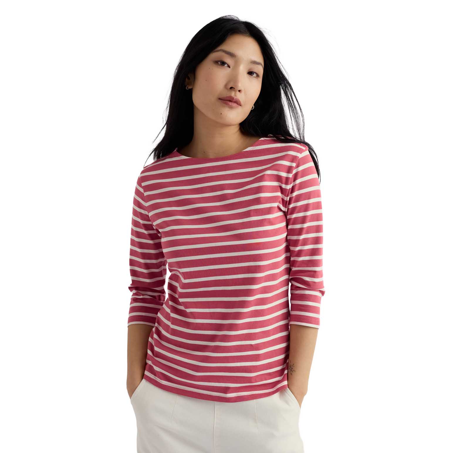 Seasalt Cornwall Sailor Top - Breton Echinacea